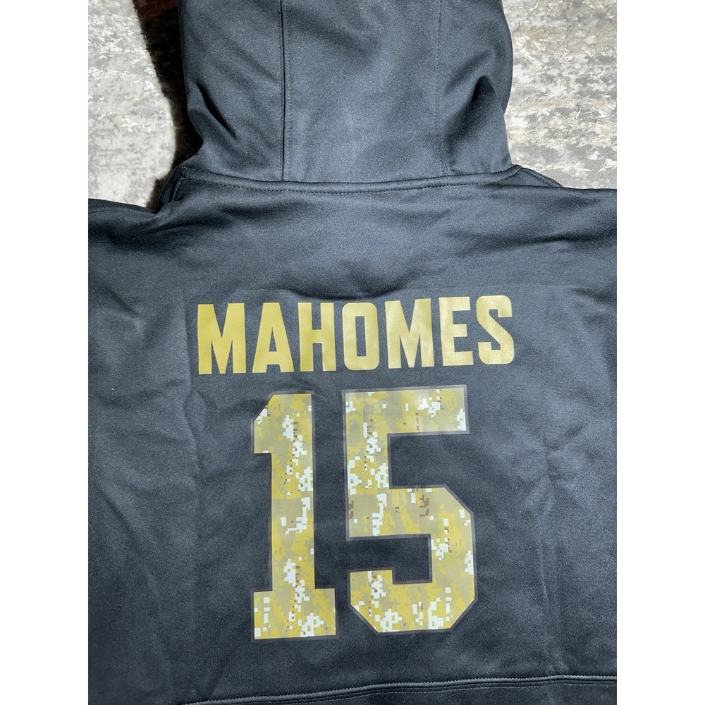 Nike Kansas City Chiefs Salute to Service OnField Hoodie Men's L #15 Mahomes NWT - Picture 4 of 4